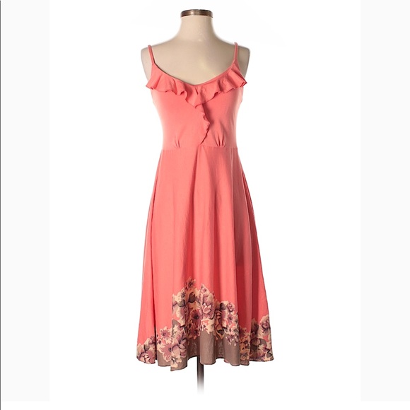 Patagonia Dresses & Skirts - PATAGONIA CORAL ORANGE FLORAL PRINT DRESS